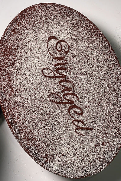 Personalised Oval Tiramisu Dish ( serves 10 - 15 ppl )